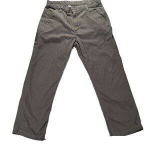 Carhartt B324 Carpenter Pant Men 37x30 Hemmed, Tag 38x34 Green Relaxed Straight